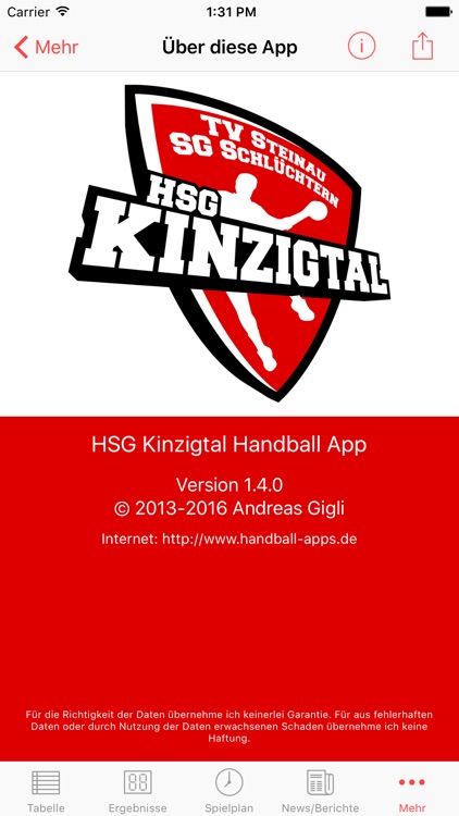 HSG Kinzigtal screenshot-3