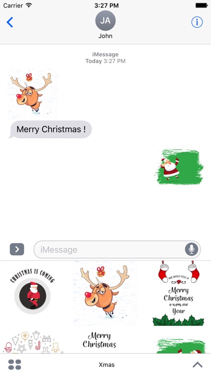 Merry Xmas Animated Stickers