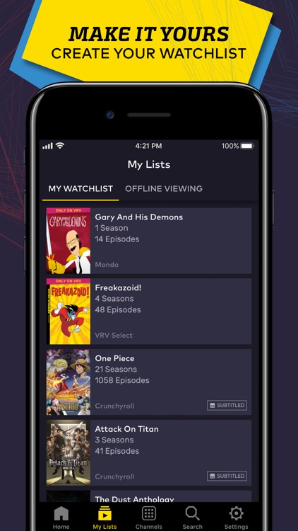 VRV: Anime, game videos & more screenshot-3