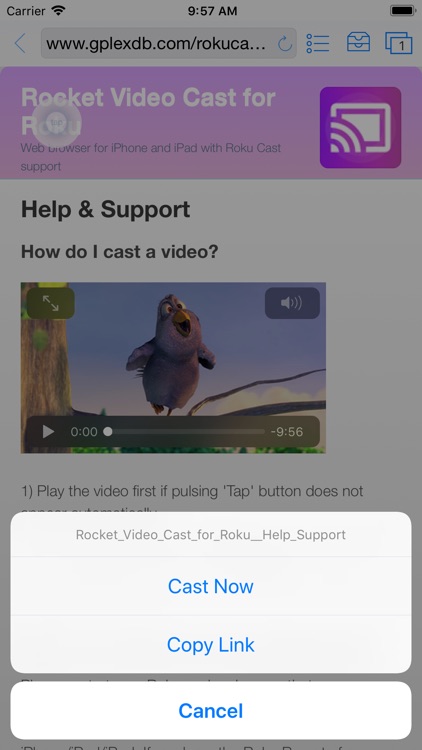 Rocket - Video Cast for Roku