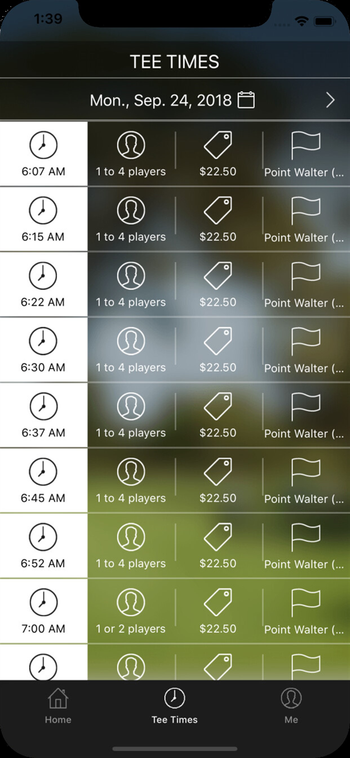 Point Walter Golf Tee Times