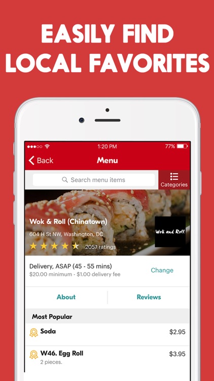 Seamless – Local Food Delivery