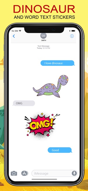 Dinosaur & Text Sticker Emojis(圖5)-速報App