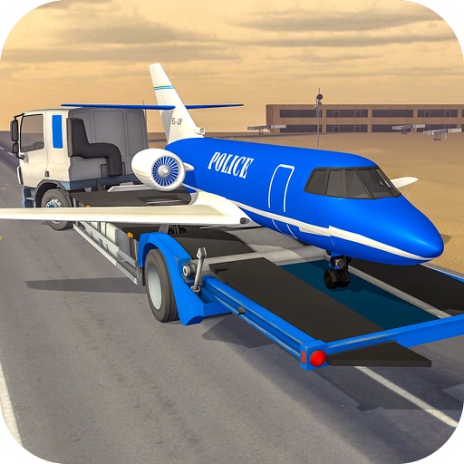 Police Plane Truck Transport icon