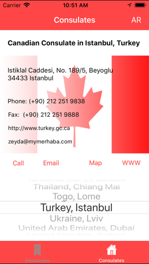 Canada Embassies& Consulates(圖2)-速報App