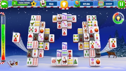 3D Santa Mahjong Solitaire screenshot 3