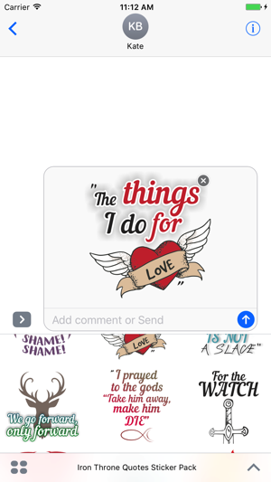 Iron Throne - Quotes Sticker Pack(圖5)-速報App