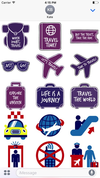 Let's go Travel - Sticker Pack for iMessage by Vladimir Sulimov