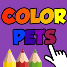 Activities of Coloring Pets Book with finger