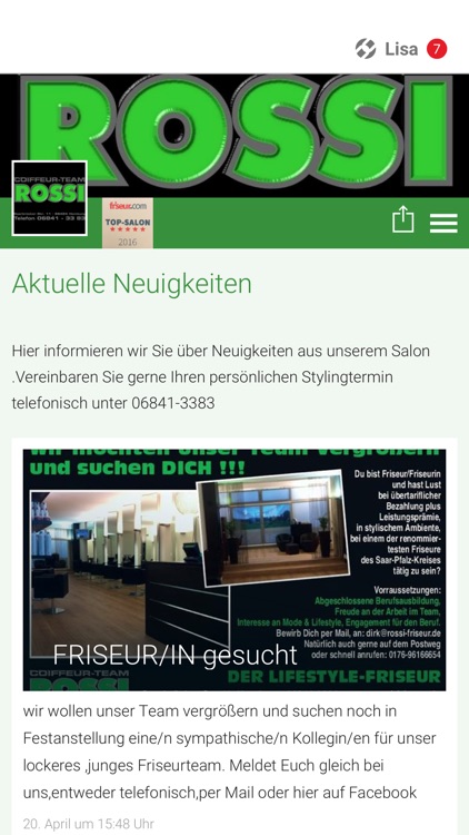 Coiffeur Rossi , Homburg