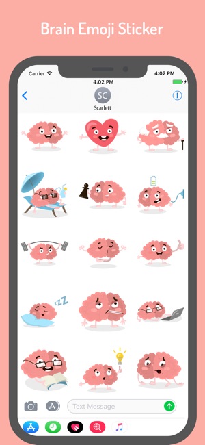 Brain Stickers for iMessage