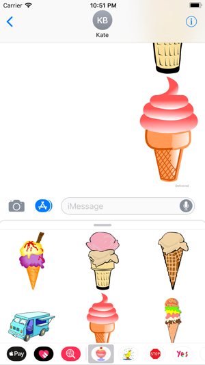 Yummy Ice Cream Stickers(圖3)-速報App