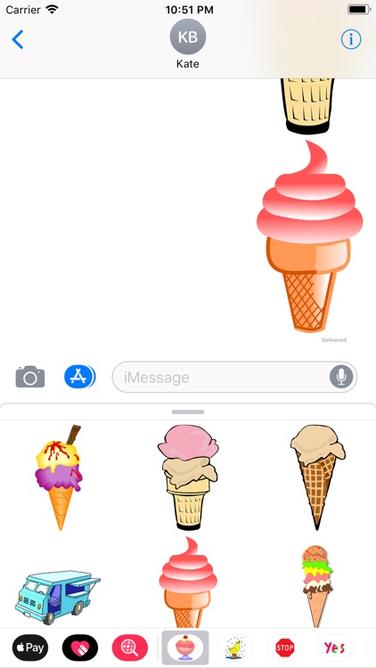 Yummy Ice Cream Stickers