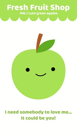 Cute Green Apple Stickers