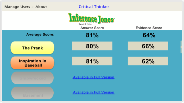 Inference Jones Level 1 Lite(圖5)-速報App