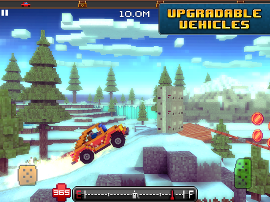 Blocky Roads Winterland iPad app afbeelding 5