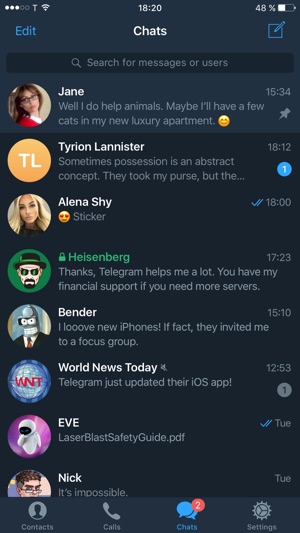 Telegram X Screenshot