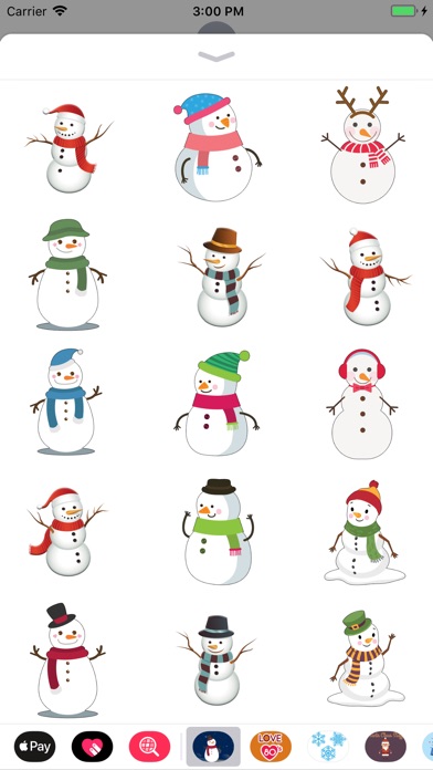 Snowman Winter stickers emoji screenshot 2
