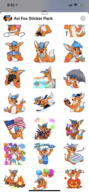 Avi Fox Sticker Pack(圖7)-速報App