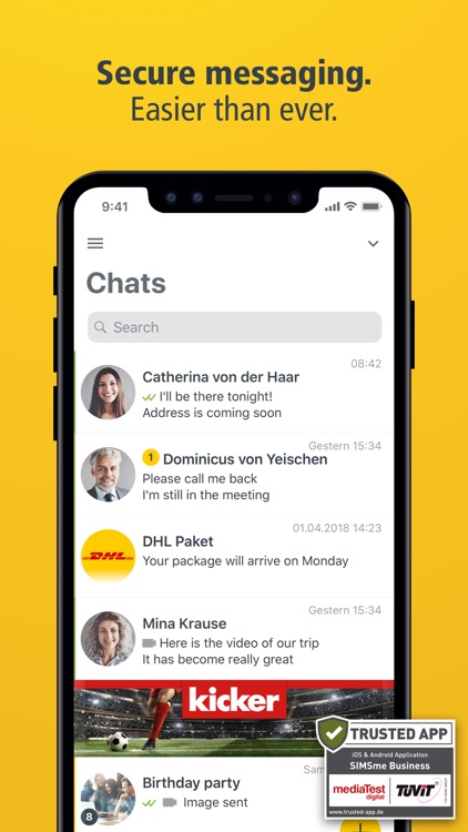 SIMSme – Your secure messenger