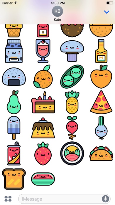 Cute Food Stickers! screenshot 4