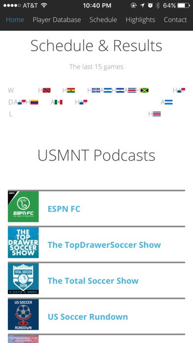 USMNT - U.S. Soccer Fan App screenshot 2
