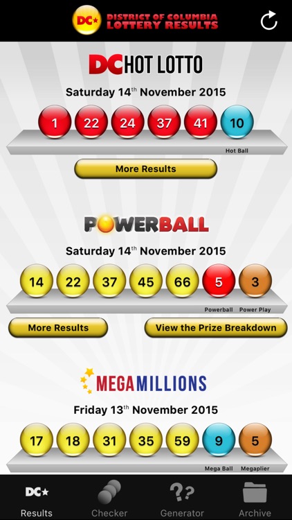 DC Lottery Results