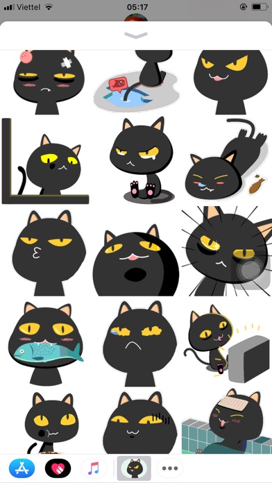 Black Cat Animated - Sticker screenshot 2