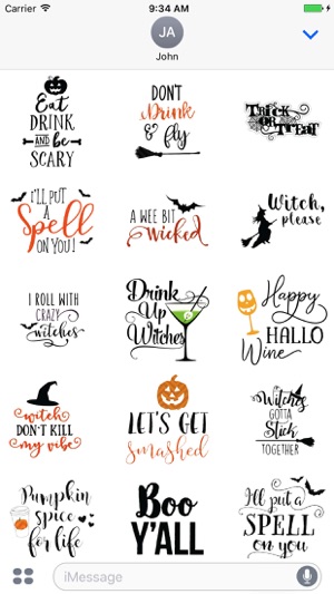 Halloween Funny Quotes Sticker(圖2)-速報App