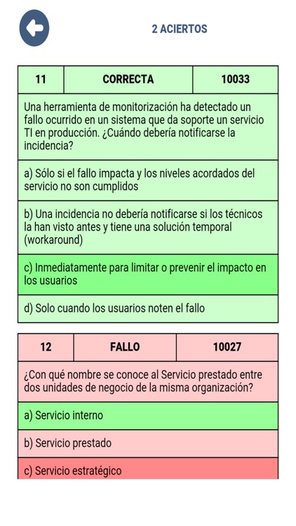 ITIL: Preguntas de Examen