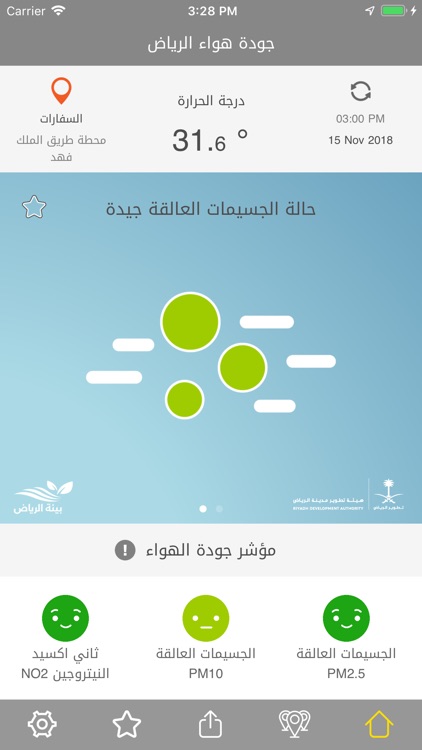 جودة هواء الرياض
