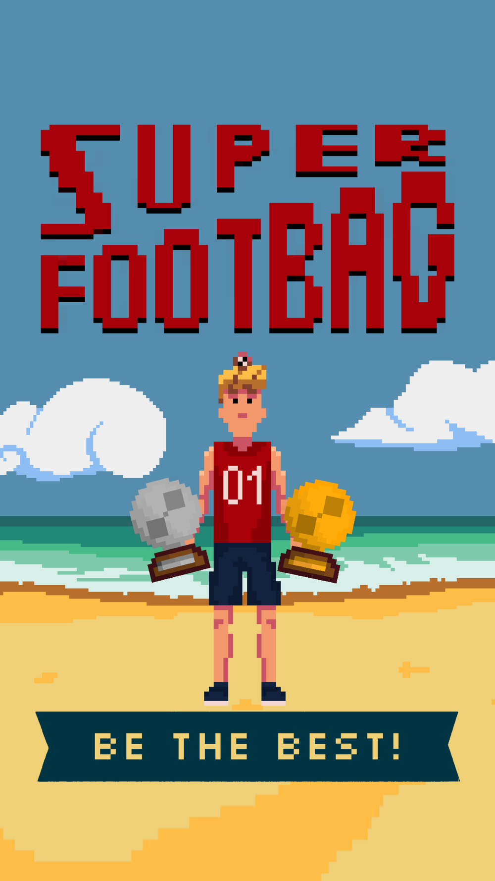 Super Footbag - World Champion 8 Bit Sports App for iPhone - STEPrimo.com