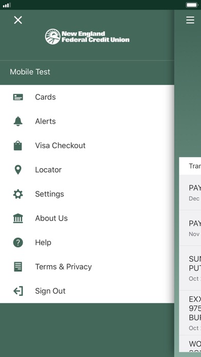 NEFCU Credit Card Manager screenshot 2