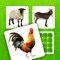 Farm Pairs is educational memory game with farm animal sounds