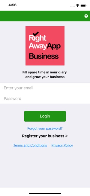 Right Away Business App