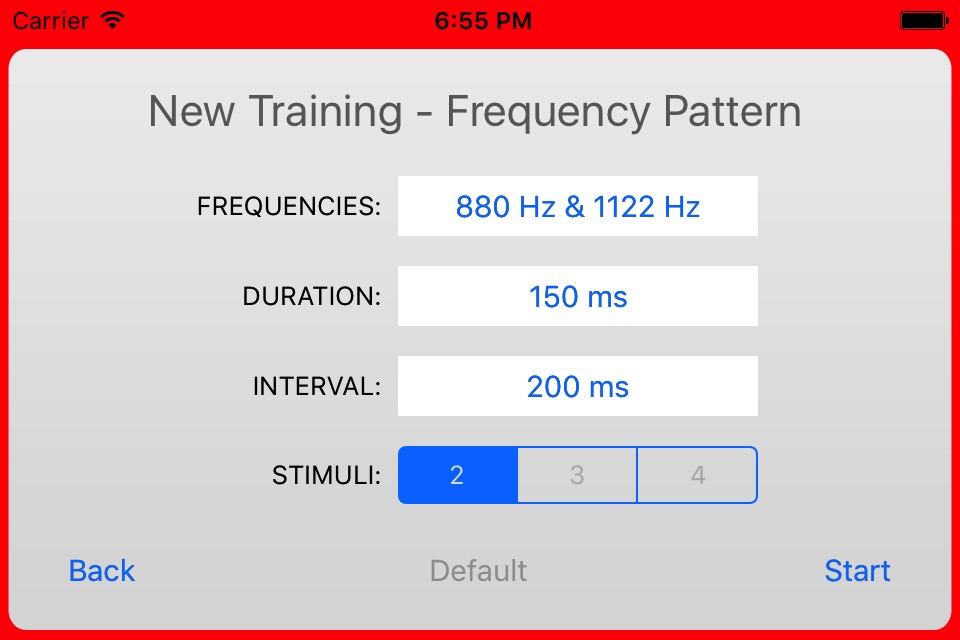 Auditory Pattern Training Lite screenshot 3