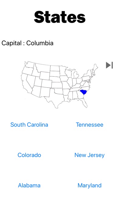 Name of US states screenshot 4