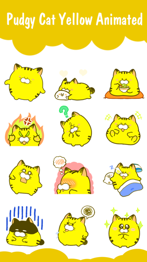 Pudgy Cat Yellow Animated(圖1)-速報App