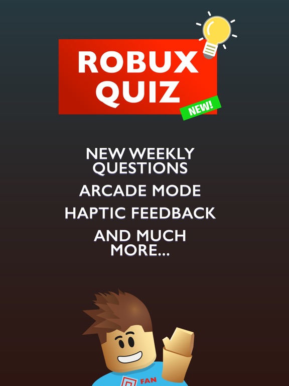 Quiz For Roblox Robux Apps 148apps - roblox iq test