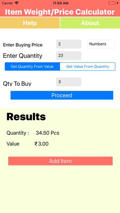 Item Weight/Price Calculator screenshot 3