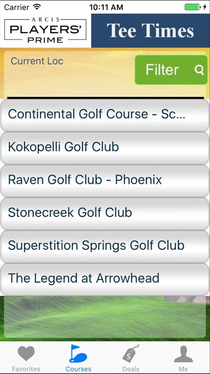 Arcis Prime Tee Times-Phoenix