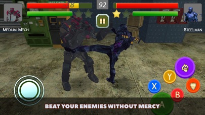 Superheroes vs Robots Fighting Screenshot on iOS