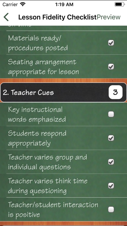 Lesson Fidelity Checklists screenshot-3