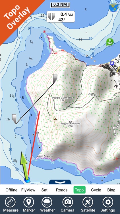 Marine: Isola del Giglio HD - GPS Map Navigator