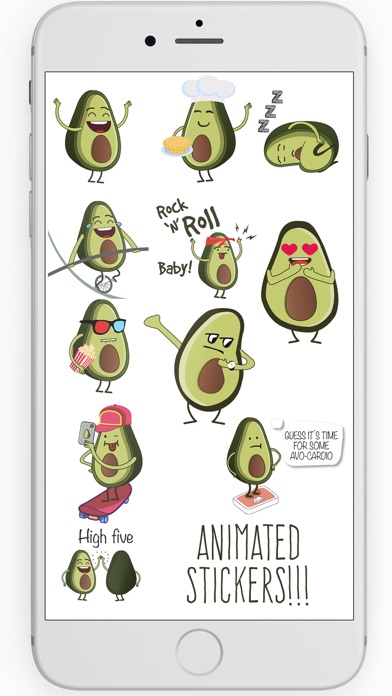 Funny Avocado Stickers Dancer screenshot 3