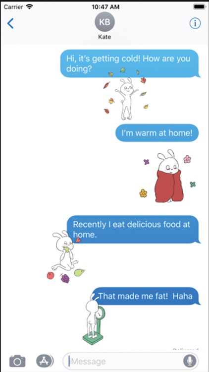 Cute rabbit : stickers