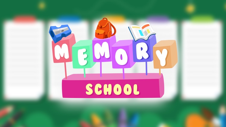 School - Memory Game for kids
