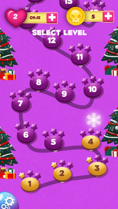 Merry Christmas Bubble Shooter screenshot 2