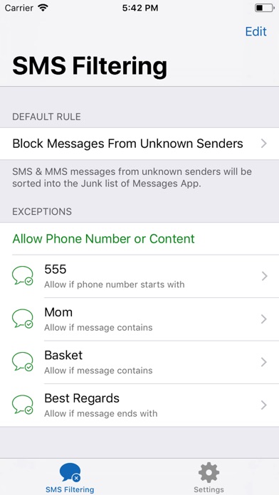 Filter SMS Spam screenshot 3