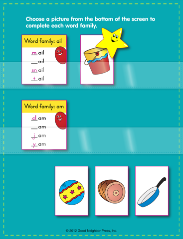 Pocket Charts! Word Families screenshot 3